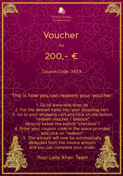 Voucher of 200 €